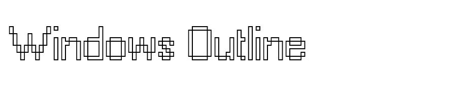 Windows Outline font